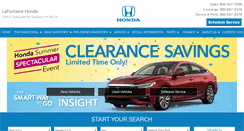 Desktop Screenshot of lafontainehonda.com