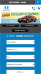 Mobile Screenshot of lafontainehonda.com